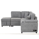 Sleeper Sofa Bed, 2 In 1 Pull Out Sofa Bed L Shape Couch With Storage Ottoman For Living Room, Bedroom Couch And Small Apartment by HouseOfZazla