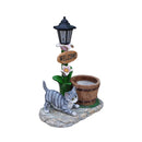 Lying Cat Solar Planter Garden Decor by HouseOfZazla