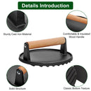 Cast Iron Grill Press for Burgers and Bacon by LJGDeals