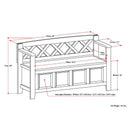 Amherst - Compact Entryway Storage Bench by Unique Piece Furniture