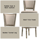 Gabrian - Two Tone, Reclaimed Side Chair (Set of 2) - Beige / Gray by HouseOfZazla