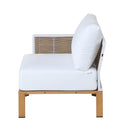 Vine - 4 Piece Outdoor Conversation Set - White by HouseOfZazla