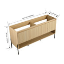 Freestanding Bathroom Vanity & Soft Close Cabinet Doors by HouseOfZazla