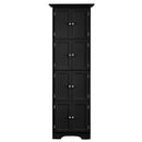 Tall Storage Cabinet With Doors And 4 Shelves For Living Room, Kitchen, Office, Bedroom, Bathroom, Modern by Unique Piece Furniture