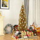 6 Feet Tinsel Tree Unlit Slim Pencil Christmas Tree by LJGDeals