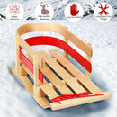 Outdoor Play Baby Kids Wooden Sled with Solid Wood Seat by LJGDeals