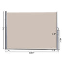 118.5 x 71 Inch Patio Retractable Folding Side Awning Screen by LJGDeals