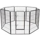 8 Metal Panel Heavy Duty Pet Playpen Dog Fence with Door