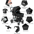 2-in-1 Foldable Pushchair Newborn Infant Baby Stroller by LJGDeals
