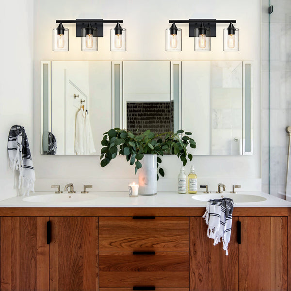 3-Light Matte Bathroom Vanity Wall Light, photo 2 of 10