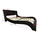 Platform Bed Frame With LED Lighting, tooth Music, Vibration Massage by Unique Piece Furniture