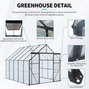 Double Door Polycarbonate house Raised Base And Anchor Aluminum Heavy Duty Walk In houses For Outdoor Backyard In All Season by HouseOfZazla
