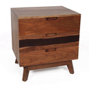 Nightstand Natural Wood - Brown by Unique Piece Furniture