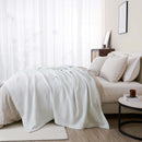 100% Cotton Waffle Weave Blanket - Mikala Collection by Great Bay Home