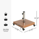 Malibu Square Umbrella Base with Wheels by HouseOfZazla