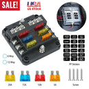 6-Way Fuse Box Holder with LED Indicator by LJGDeals