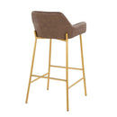 Daniella - Contemporary / Glam Fixed Height Bar Stool (Set of 2) by HouseOfZazla