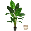 Bird of Paradise Artificial Plant 6 ft Tall Faux Banana Leaf Tree