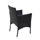 4 PC Rattan Patio Furniture Set Outdoor Cushioned Wicker Sofa