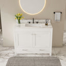 43" Bathroom Vanity Multi Functional Cabinet - White by Unique Piece Furniture