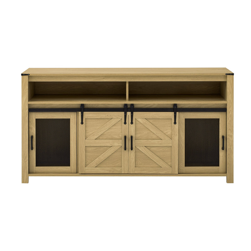 U_STYLE 59.3'' Sideboard with Sliding Barn Door, photo 5 of 10