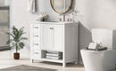 36" Bathroom Vanity with Sink Top and Storage Cabinet by HouseOfZazla