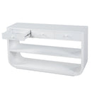 Console Table With 3 Soft Close Drawers & 2 Open Shelves by HouseOfZazla