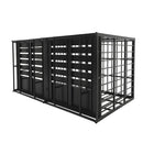 Extra Large Heavy Duty Dog Crate With Removable Pans For Dogs - Black