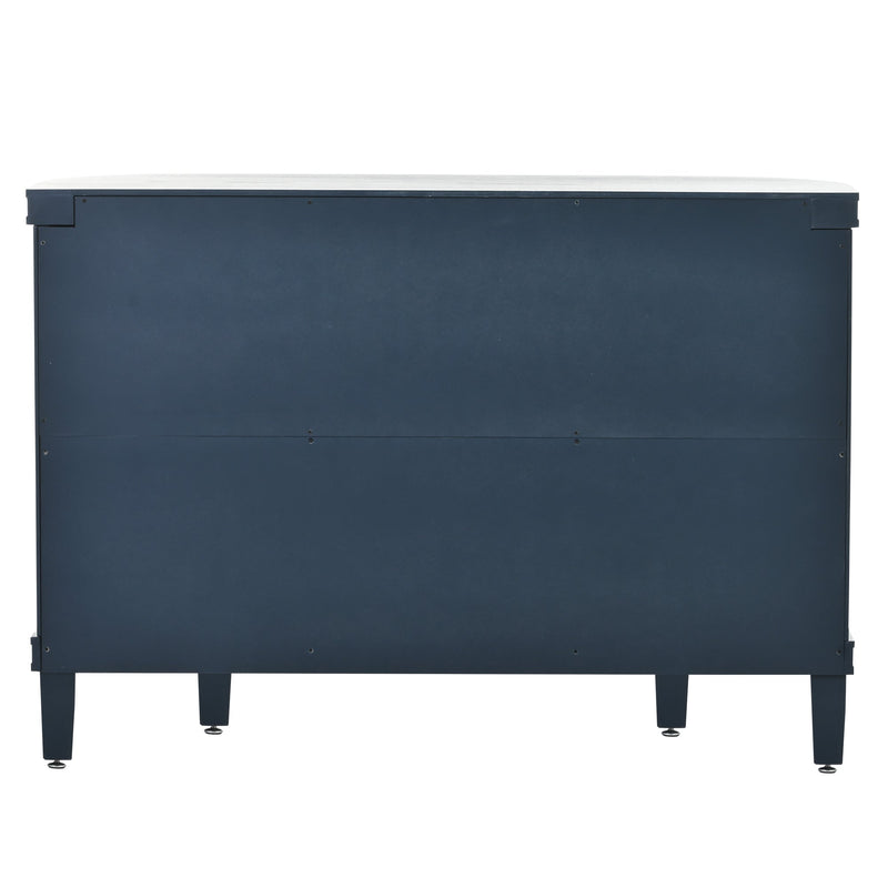 Accent Storage Cabinet Sideboard Wooden Cabinet with Antique Pattern Doors for Hallway, Entryway, Living Room, Bedroom