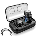TWS Wireless 5.0 Earbuds IPX4 Touch In-Ear Stereo Earphone Noise Canceling Earpieces 32.8 ft Transmission Range w/Mic 500mAh Magnetic Charging Dock