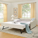 Upholstered Daybed With USB Charging & Pull Out Bed by HouseOfZazla