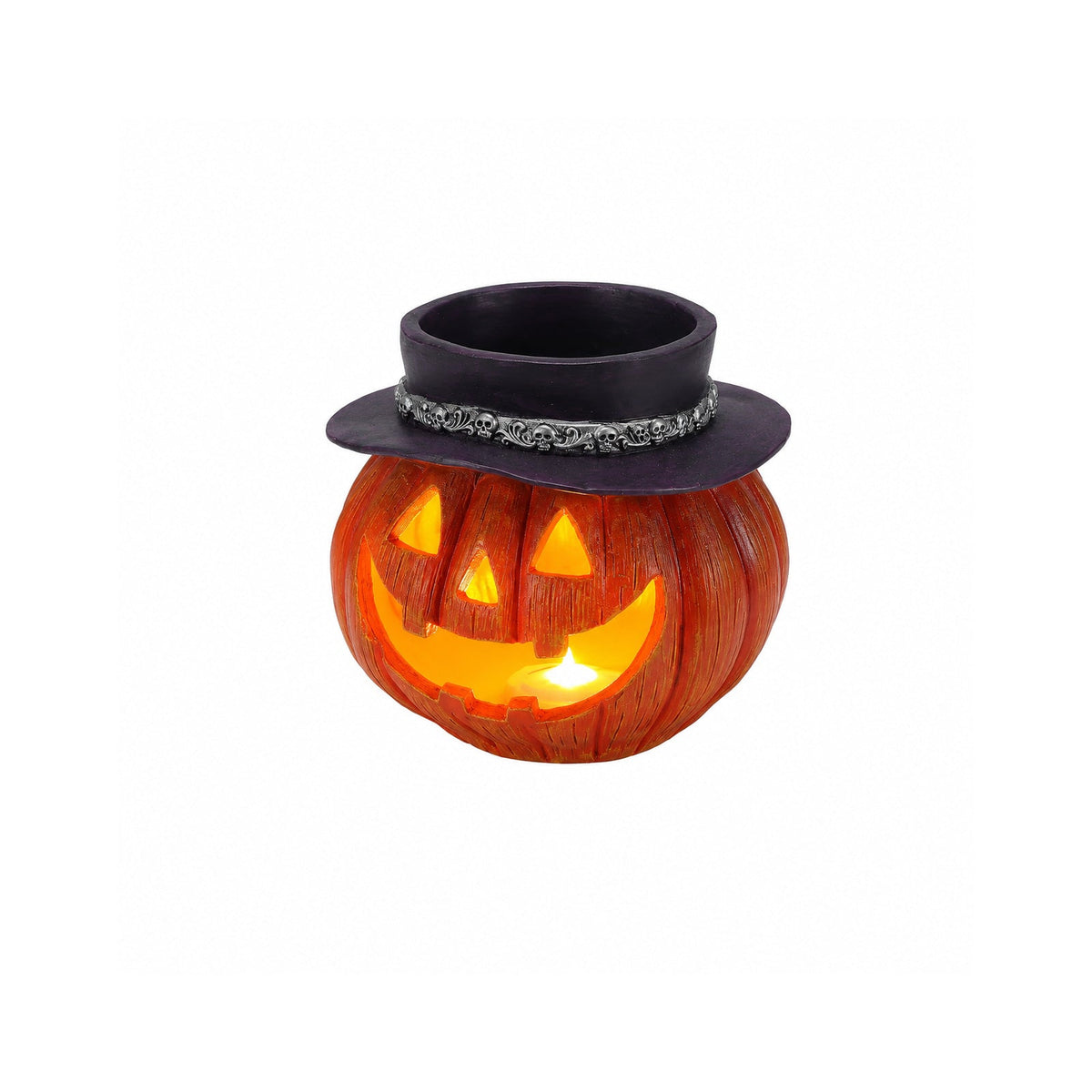 Halloween Pumpkin Candy Bowl With Witch Hat, photo 6 of 10