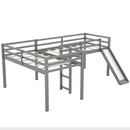 L Shaped Loft Bed With Ladder And Slide