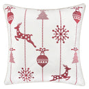 White Christmas Throw Pillow 20x20