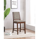 Allen - Upholstered Counter Chair (Set of 2) - Oak by HouseOfZazla
