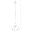 Riona 6 Hook Freestanding Wood Coat Rack Hat Hanger Merlot
