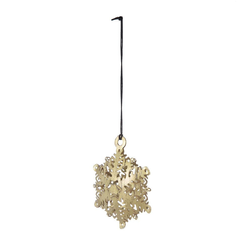3.5" Snowflake Hanging Ornament Set of 12, photo 3 of 5