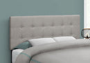Full Size Bed Headboard Only, Upholstered, Transitional - Gray
