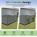 50" W x 49" H Outdoor Privacy Screen with Aluminum Posts by HouseOfZazla
