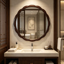 Round Wood Wall Mirror - 31.5"