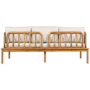 Outdoor 4-piece Acacia Wood and Rope Patio Sofa Set