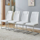 Modern Dining Chairs With Padded Seat, Metal Legs by Unique Piece Furniture