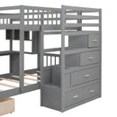 Bunk Bed With Desk, Drawers And Shelves by HouseOfZazla