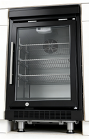 Black Single Door Fridge Cabinet Outdoor Kitchen Islands by HouseOfZazla