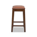 Barlow - Backless Saddle Counter Stool - Brown by HouseOfZazla