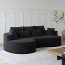 Curved Oversized Sectional Sofa With Extra Deep Seat by HouseOfZazla