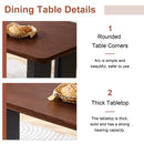Compact Dining Table - Walnut / Black