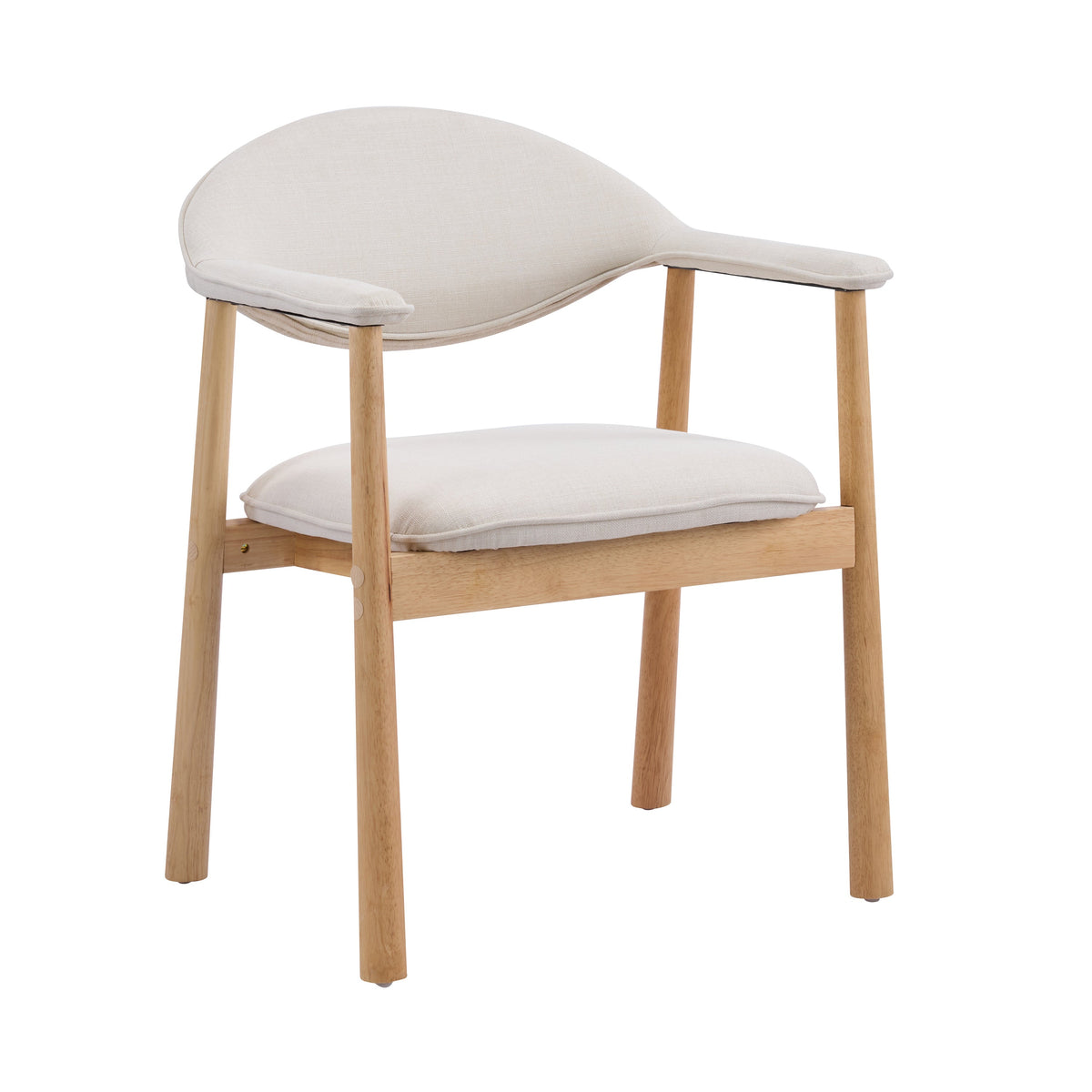 Upholstered Dining Chairs with Curved Back, photo 7 of 10