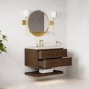 James Martin Allamari 36" Floating Single Bathroom Vanity, Sable