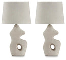 Chadrich - Paper Table Lamp (Set of 2) - Antique Beige by Unique Piece Furniture